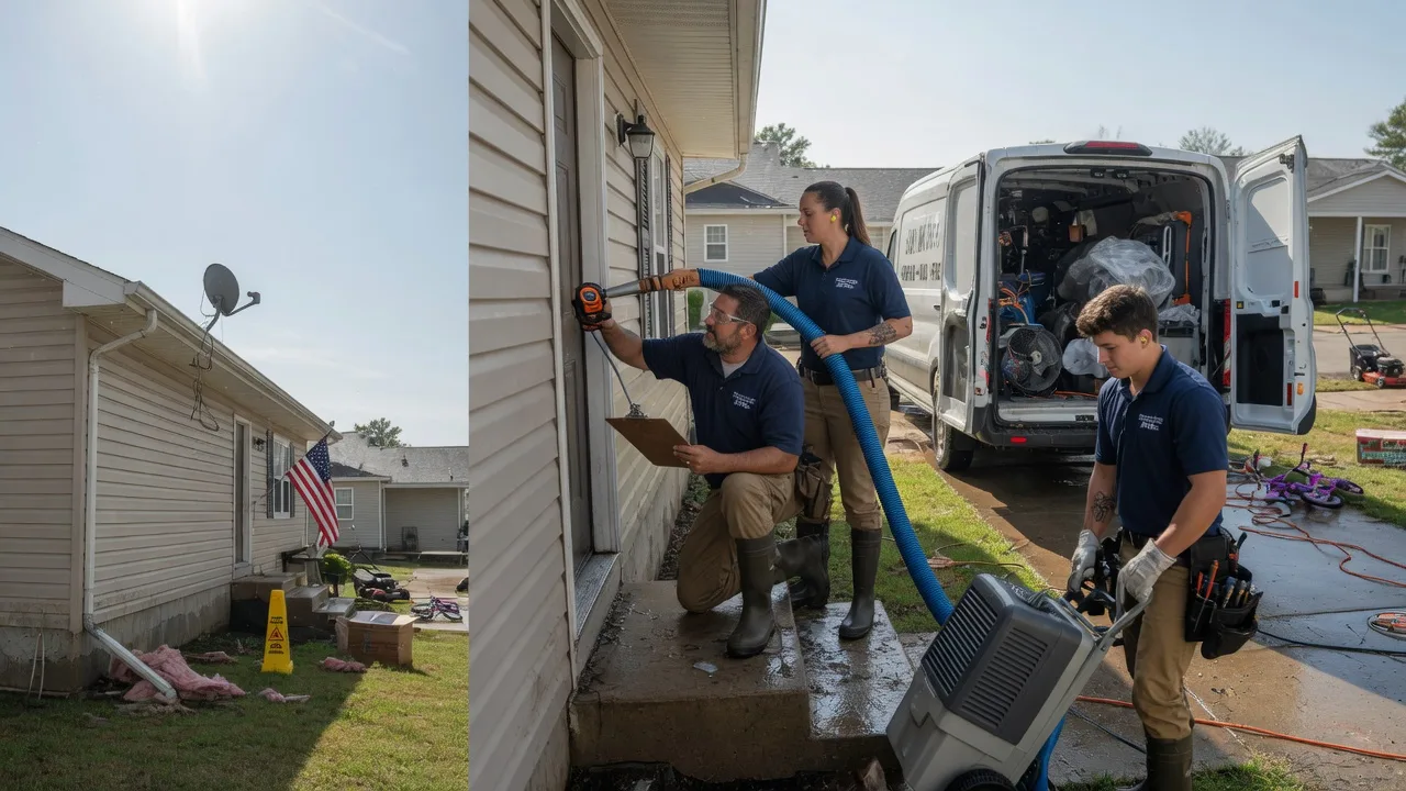 Ceiling Water Damage Restoration in Headrick, OK near me